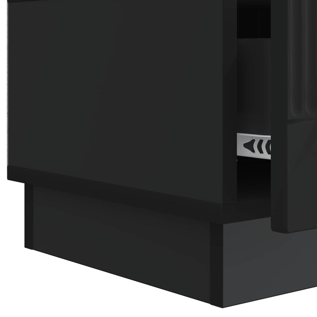 Mobile TV Nero 147 x 34,5 x 27 cm Legno ingegnerizzato
