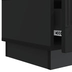 Mobile TV Nero 147 x 34,5 x 27 cm Legno ingegnerizzato