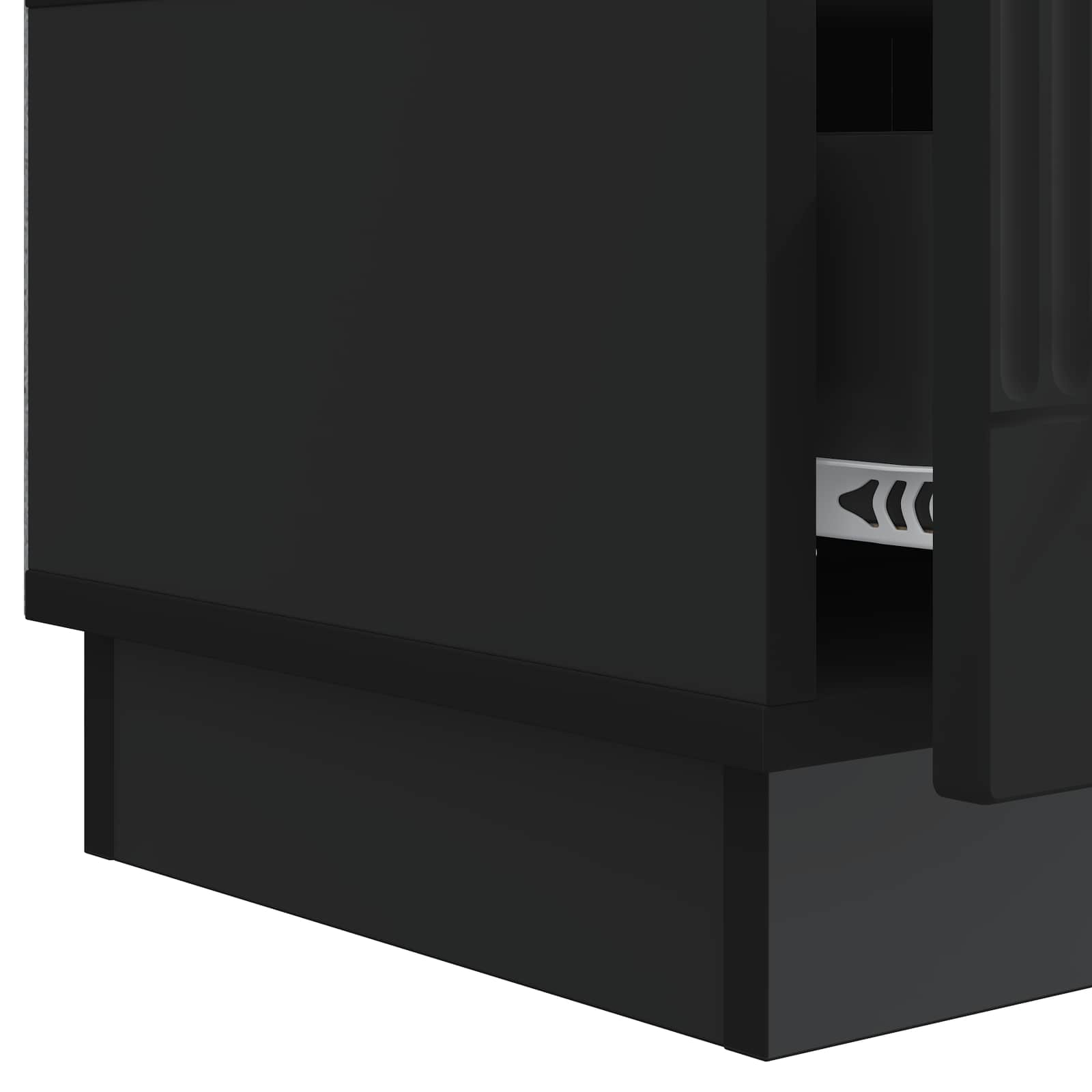 Mobile TV Nero 147 x 34,5 x 27 cm Legno ingegnerizzato