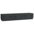 Mobile TV Nero 147 x 34,5 x 27 cm Legno ingegnerizzato