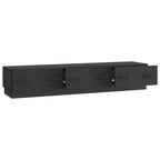 Mobile TV Nero 147 x 34,5 x 27 cm Legno ingegnerizzato