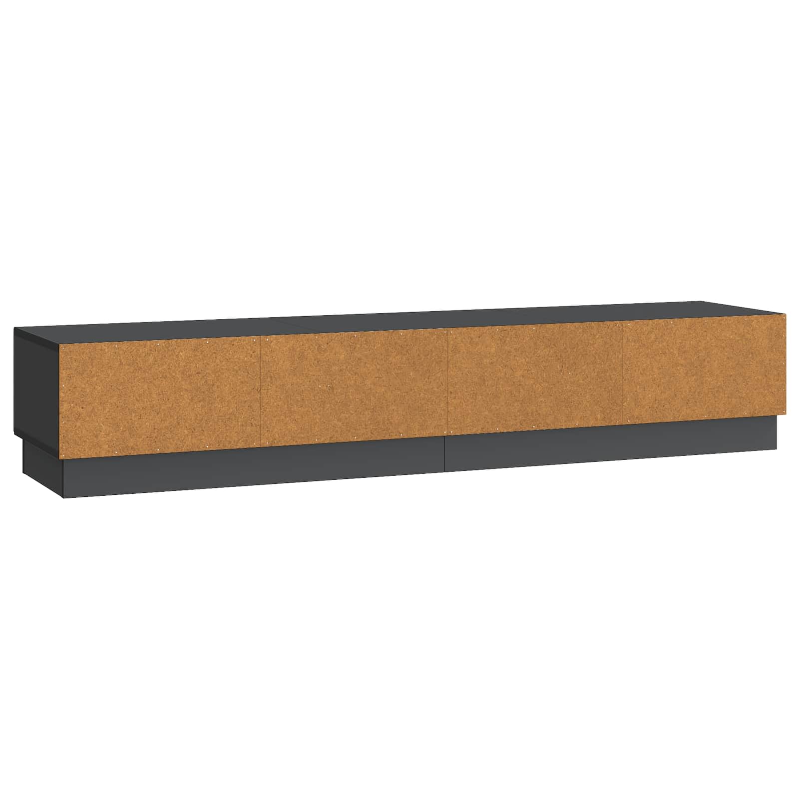 Mobile TV Nero 147 x 34,5 x 27 cm Legno ingegnerizzato