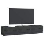 Mobile TV Nero 147 x 34,5 x 27 cm Legno ingegnerizzato