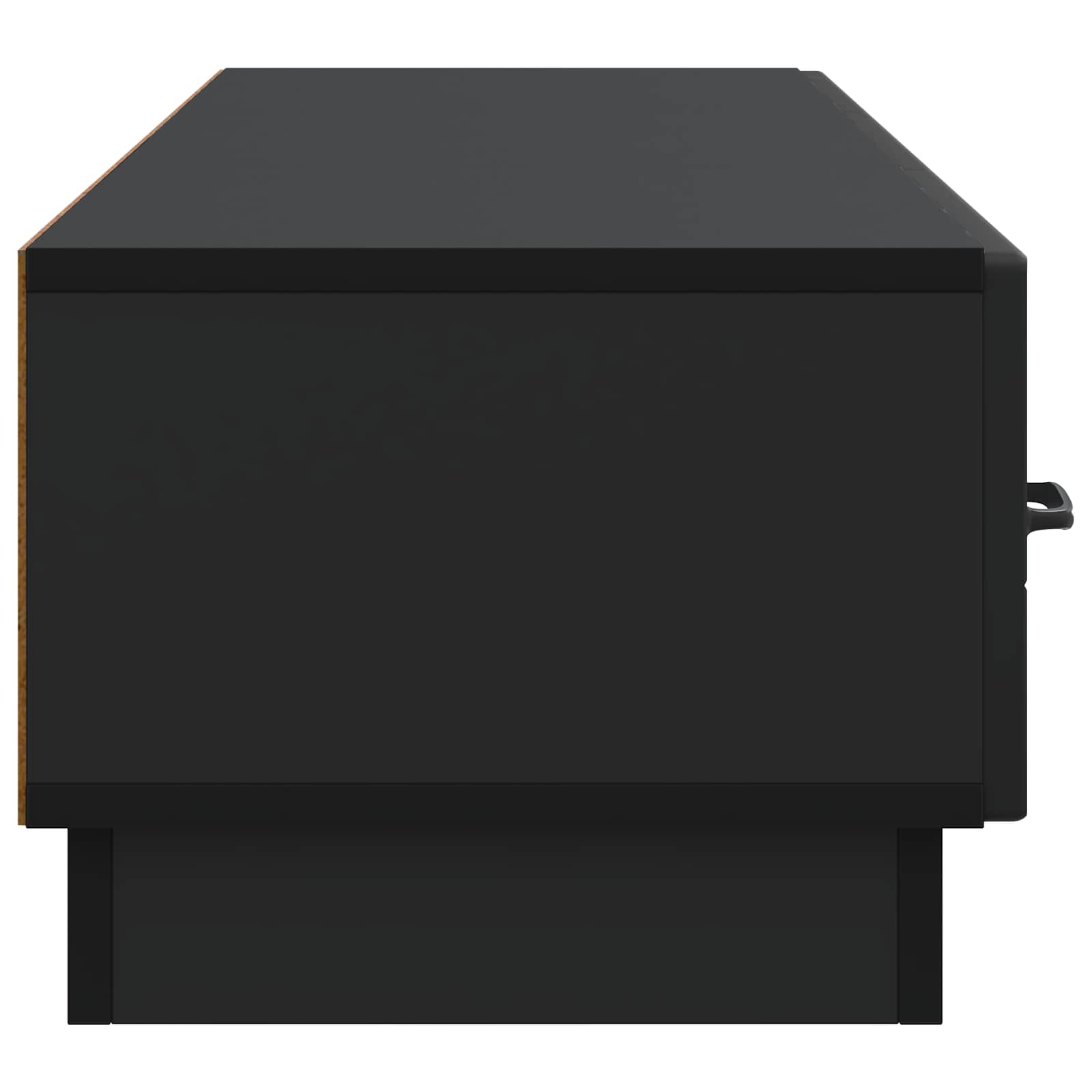 Mobile TV Nero 147 x 34,5 x 27 cm Legno ingegnerizzato