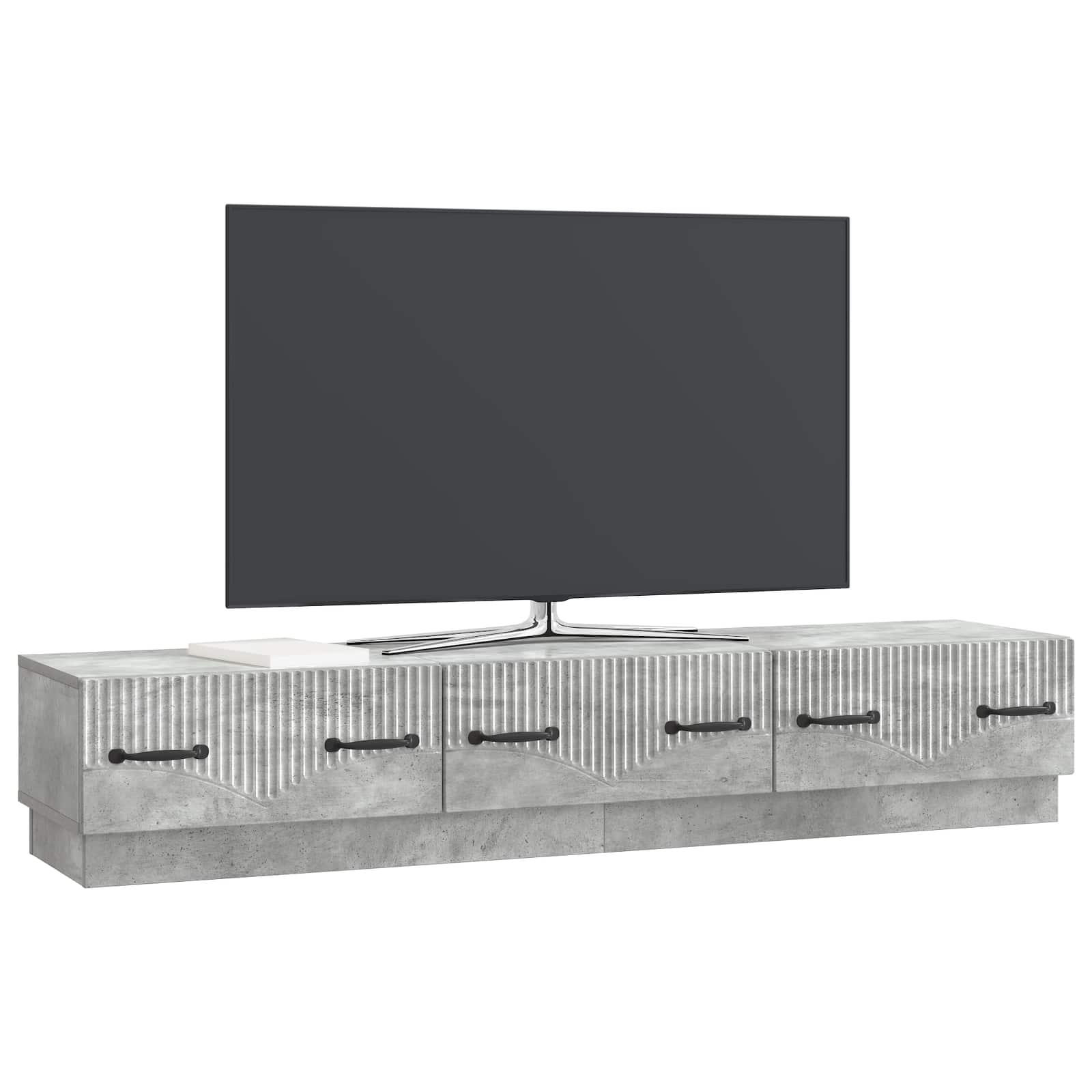 Mobile TV con cassetto Grigio Cemento 147 x 34,5 x 27 cm