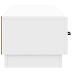 Mobile TV Bianco Lucido 147 x 34,5 x 27 cm Legno ingegnerizzato