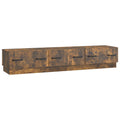 Mobile TV Rovere Fumo 147 x 34,5 x 27 cm Legno ingegnerizzato
