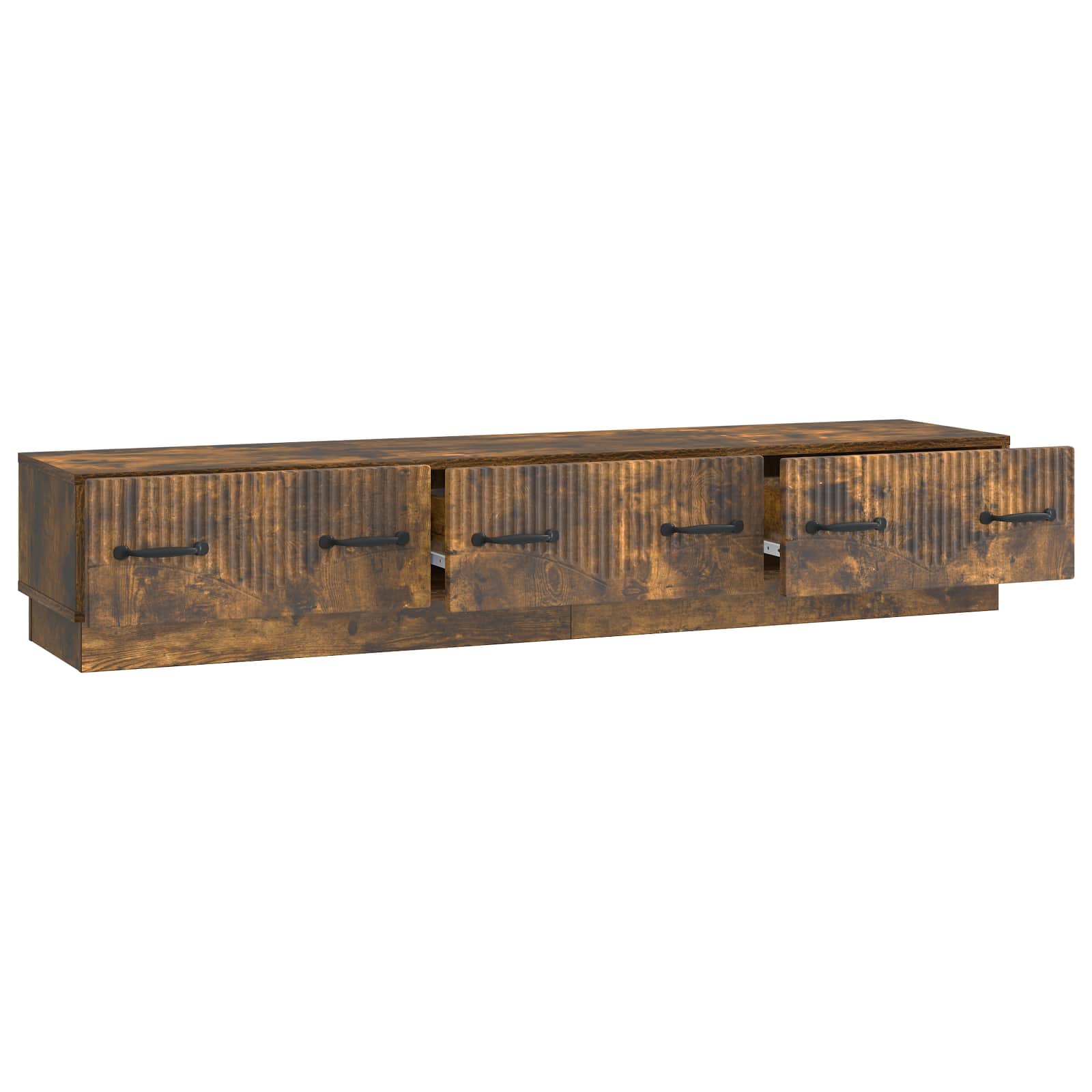 Mobile TV Rovere Fumo 147 x 34,5 x 27 cm Legno ingegnerizzato
