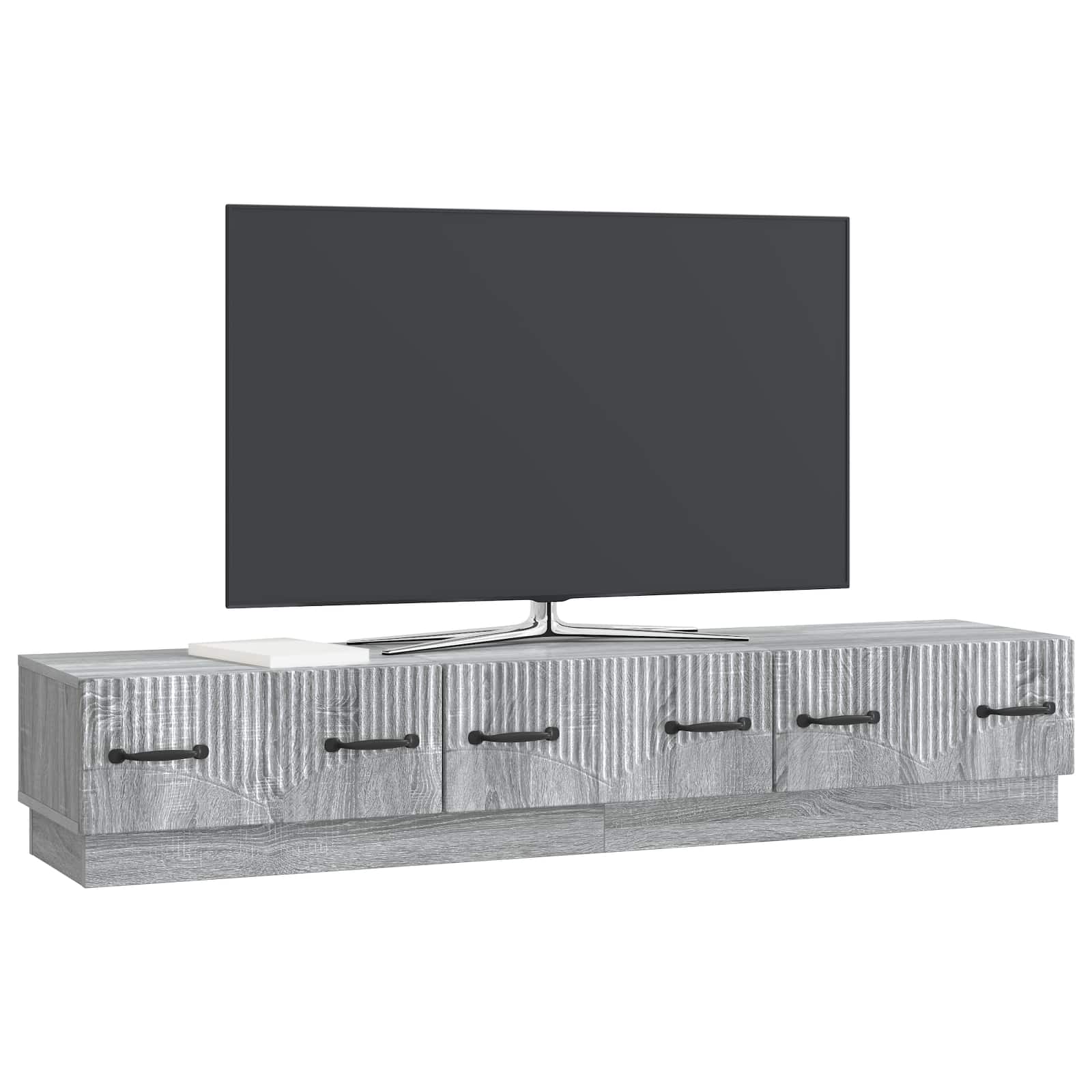 Mobile TV Grigio Sonoma 147 x 34,5 x 27 cm Legno ingegnerizzato