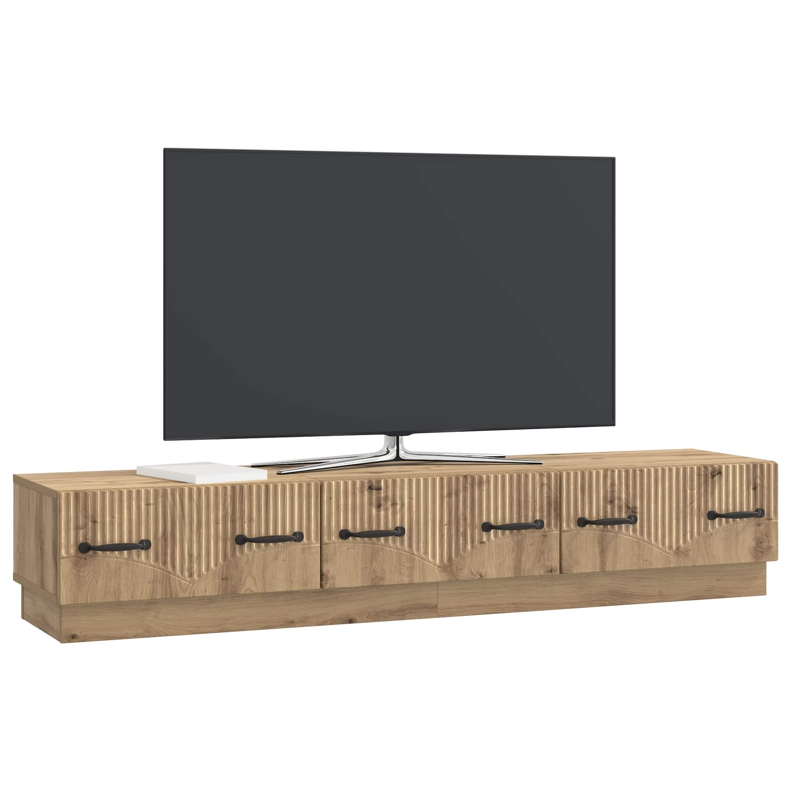 Mobile TV con cassetto Rovere Artigianale 147 x 34,5 x 27 cm