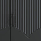 Mobile TV Nero 99 x 34,5 x 47 cm Legno ingegnerizzato