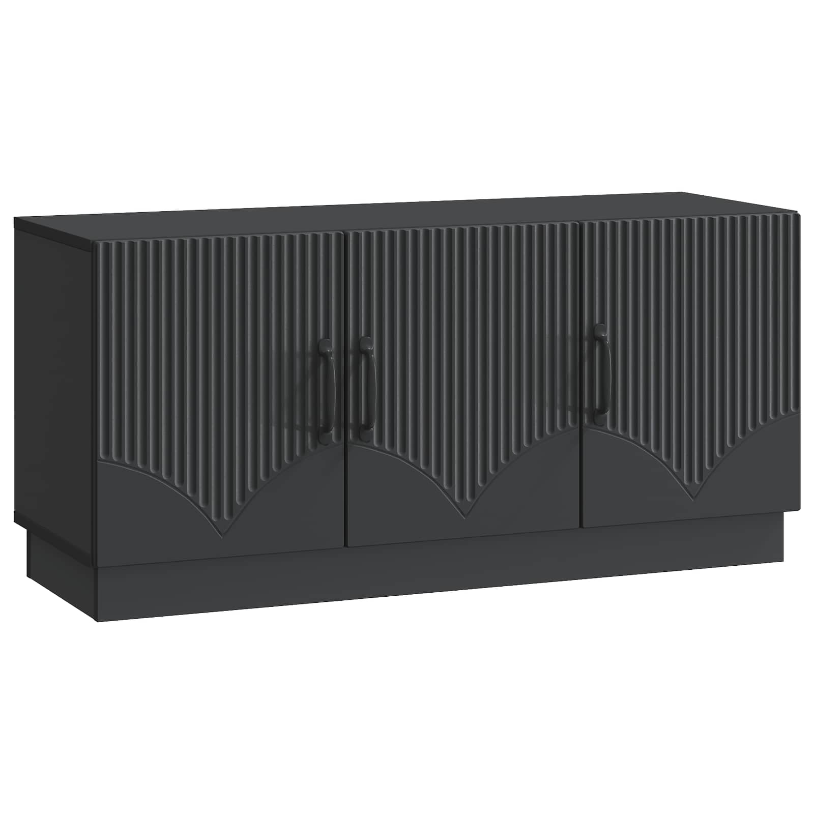 Mobile TV Nero 99 x 34,5 x 47 cm Legno ingegnerizzato