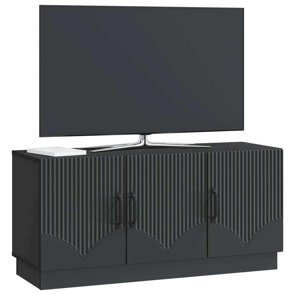 Mobile TV Nero 99 x 34,5 x 47 cm Legno ingegnerizzato