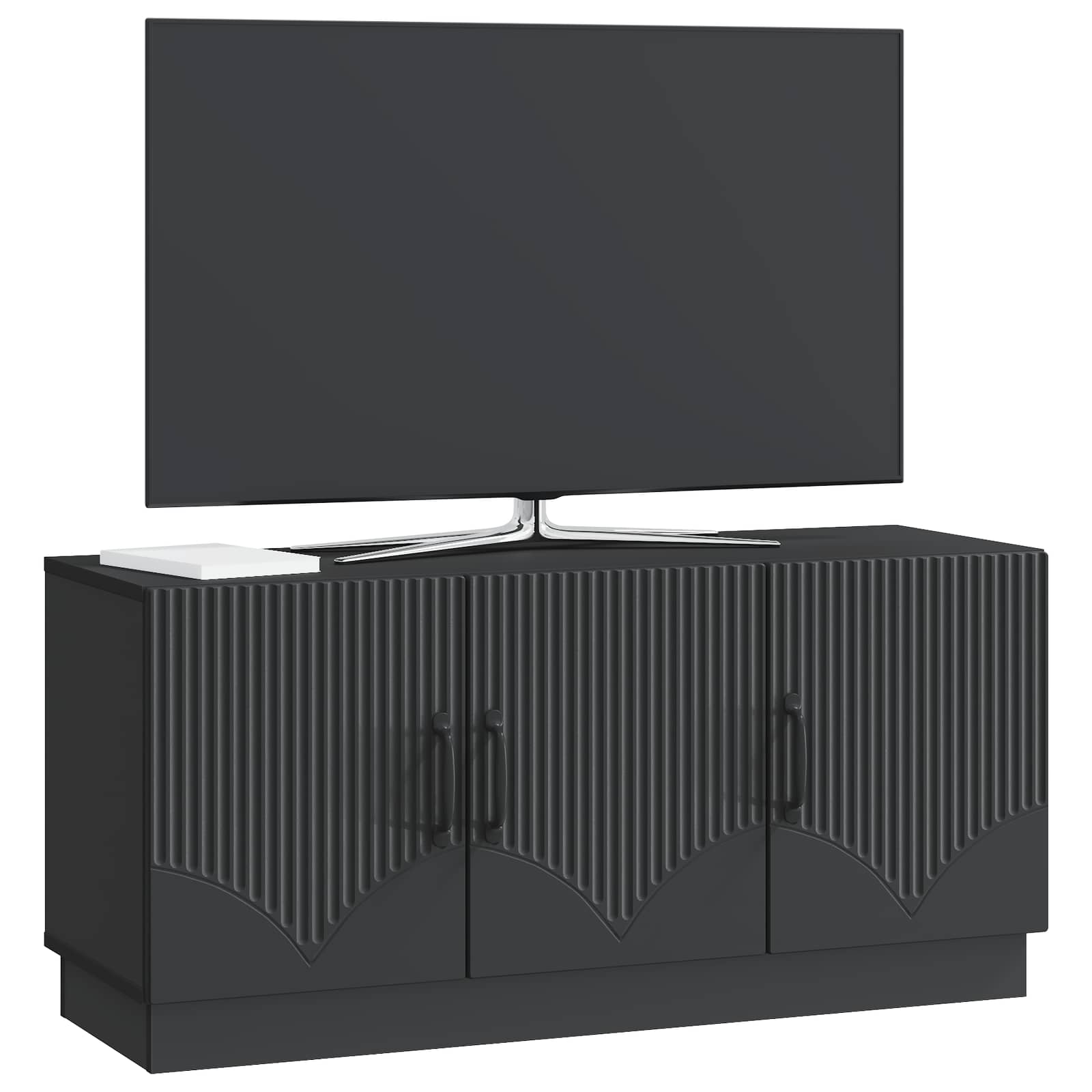 Mobile TV Nero 99 x 34,5 x 47 cm Legno ingegnerizzato