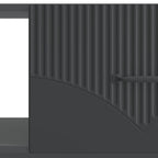Tavolino da salotto Nero 90 x 50 x 37 cm Legno ingegnerizzato