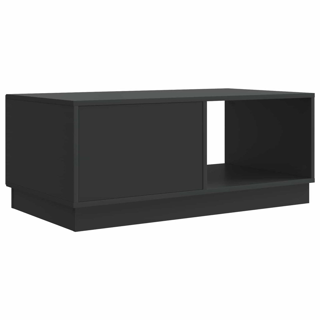 Tavolino da salotto Nero 90 x 50 x 37 cm Legno ingegnerizzato