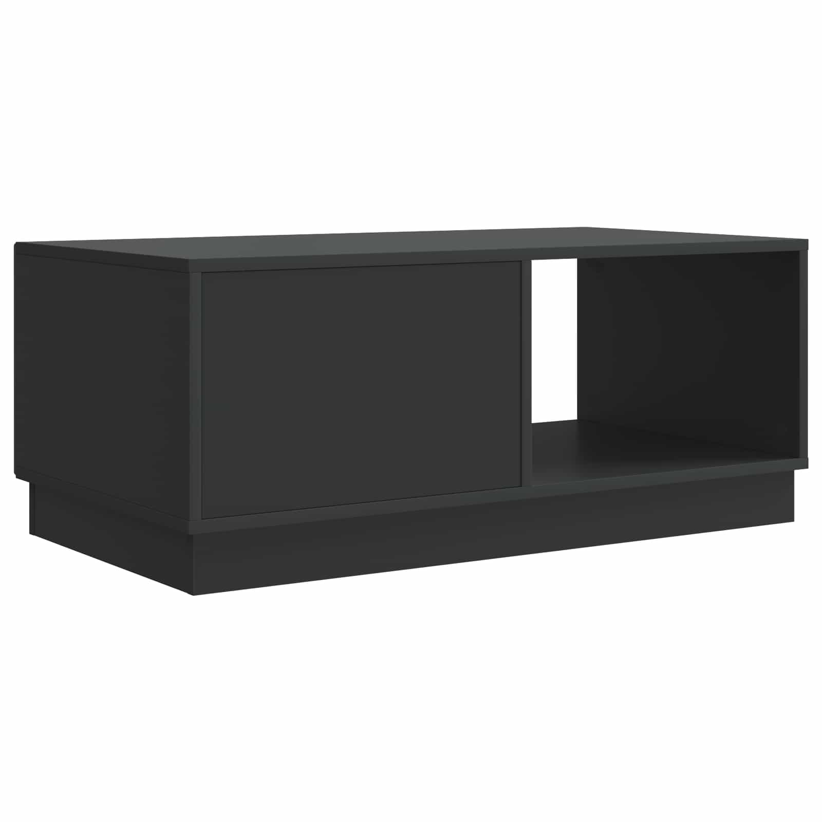 Tavolino da salotto Nero 90 x 50 x 37 cm Legno ingegnerizzato