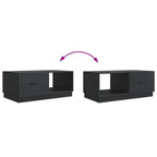 Tavolino da salotto Nero 90 x 50 x 37 cm Legno ingegnerizzato