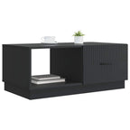 Tavolino da salotto Nero 90 x 50 x 37 cm Legno ingegnerizzato