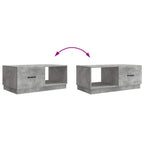 Tavolino da salotto Grigio Cemento 90 x 50 x 37 cm