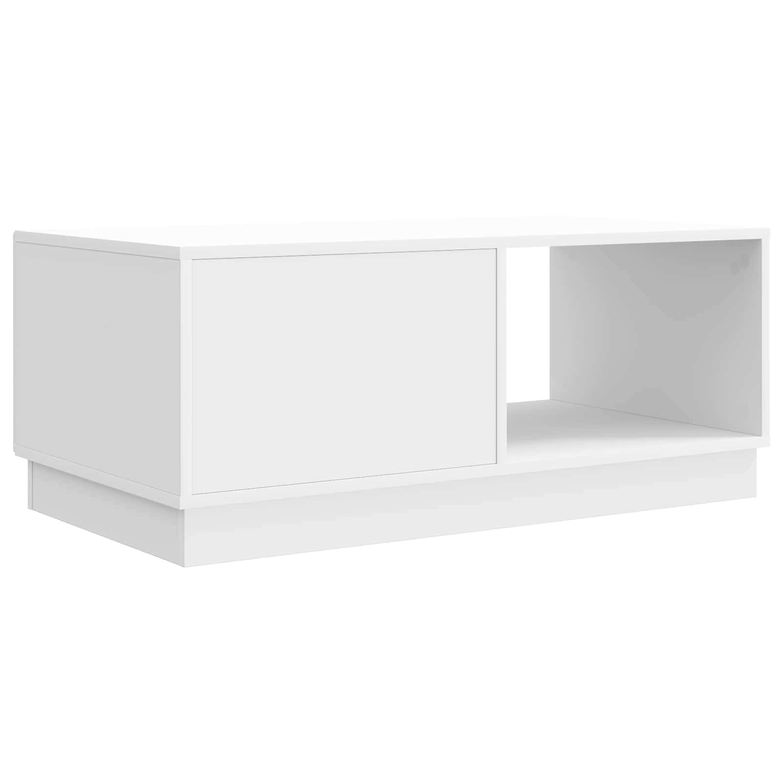 Tavolino da salotto Bianco Lucido 90 x 50 x 37 cm
