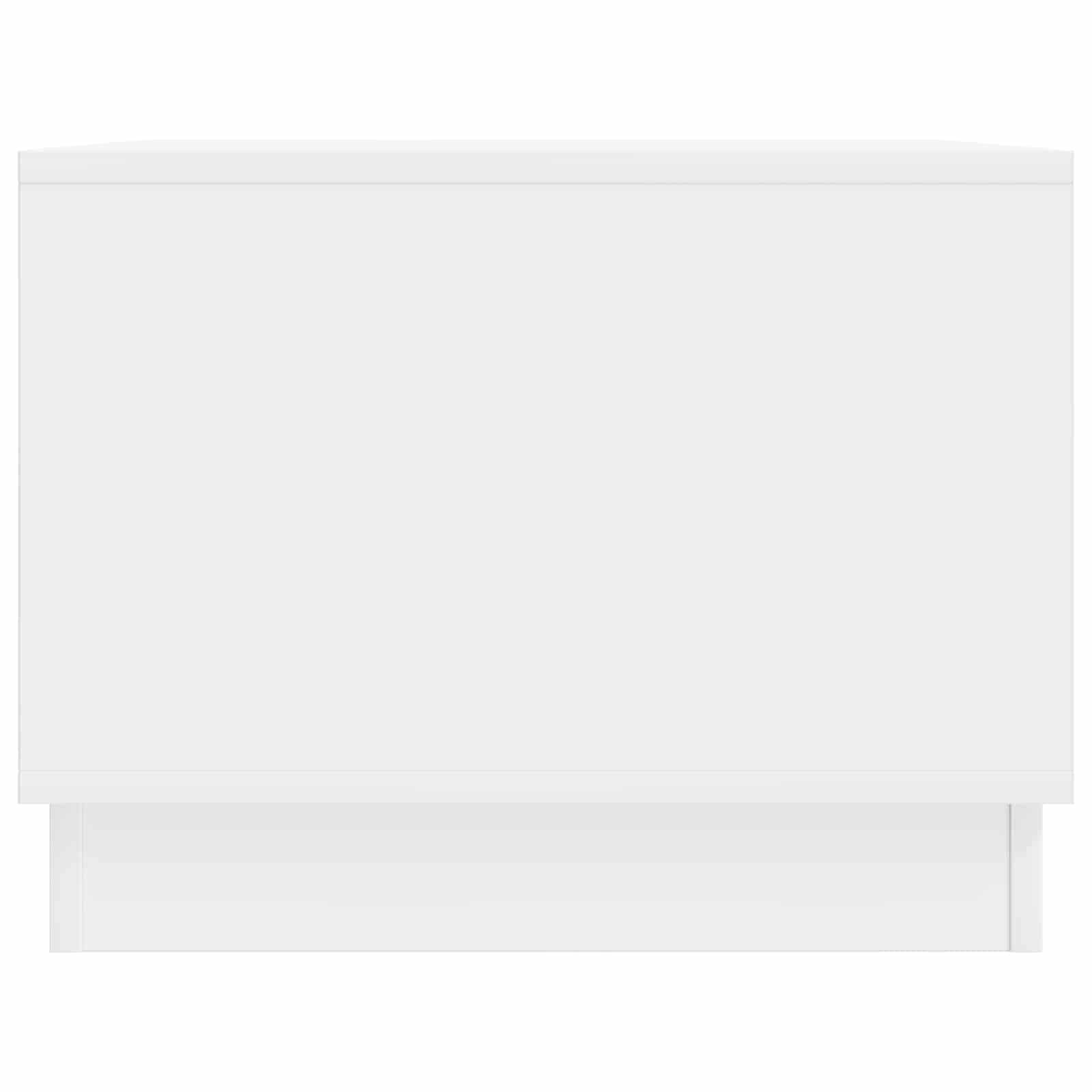Tavolino da salotto Bianco Lucido 90 x 50 x 37 cm