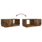 Tavolino da salotto Rovere Fumo 90 x 50 x 37 cm