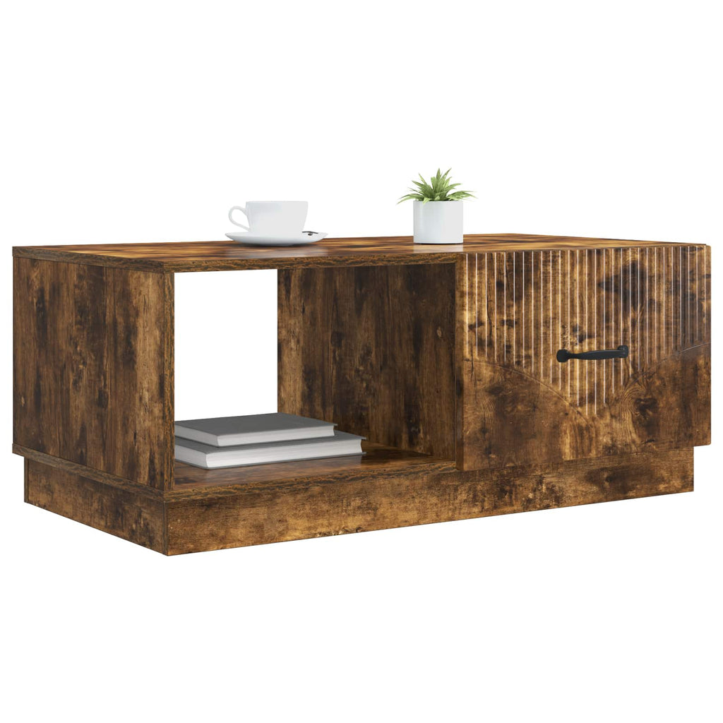 Tavolino da salotto Rovere Fumo 90 x 50 x 37 cm
