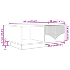 Tavolino da salotto Legno antico 90 x 50 x 37 cm