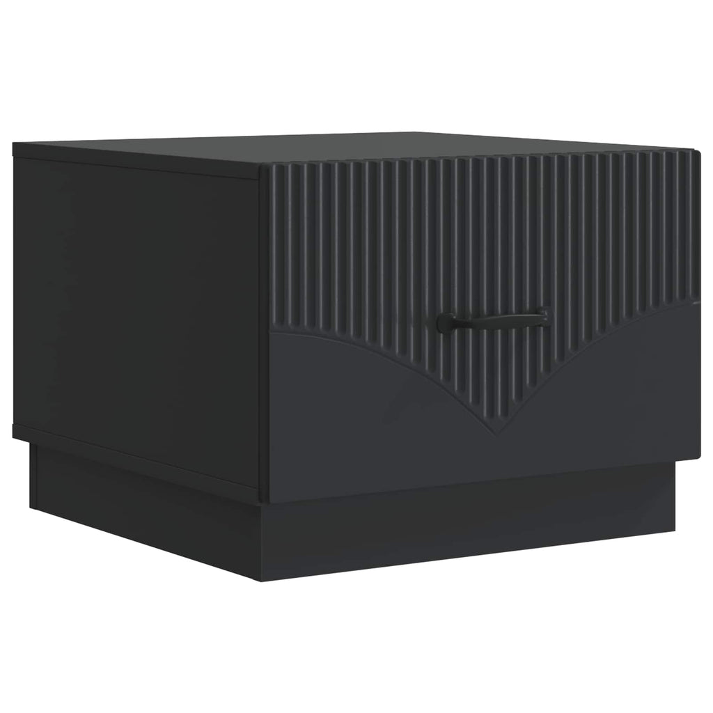 Tavolino da salotto Nero 49 x 50 x 37 cm Legno ingegnerizzato
