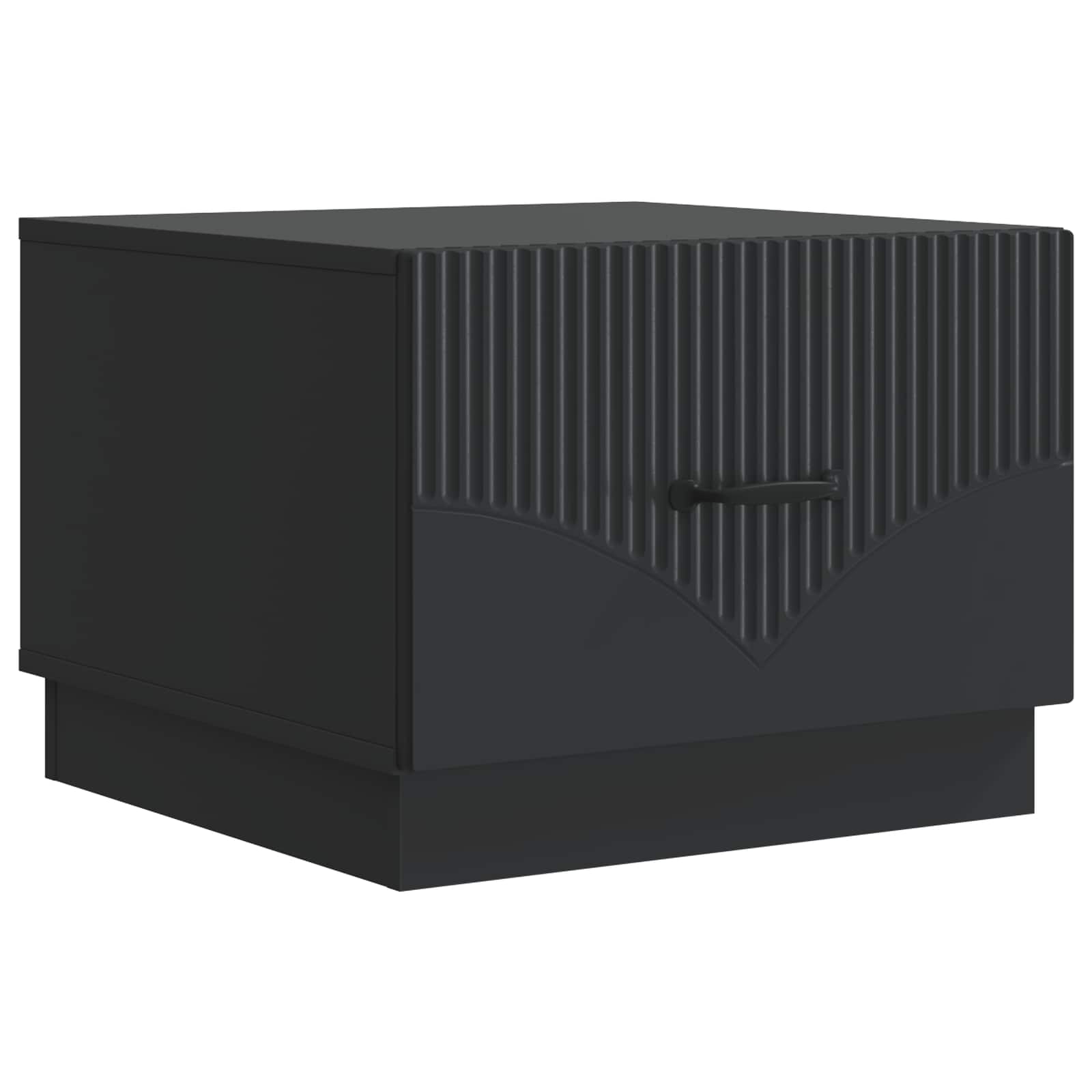 Tavolino da salotto Nero 49 x 50 x 37 cm Legno ingegnerizzato