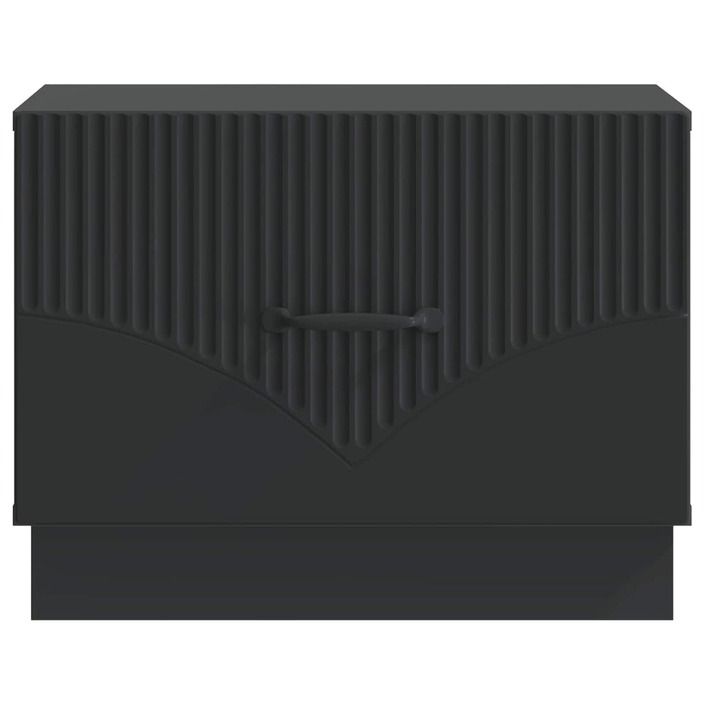 Tavolino da salotto Nero 49 x 50 x 37 cm Legno ingegnerizzato