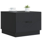 Tavolino da salotto Nero 49 x 50 x 37 cm Legno ingegnerizzato