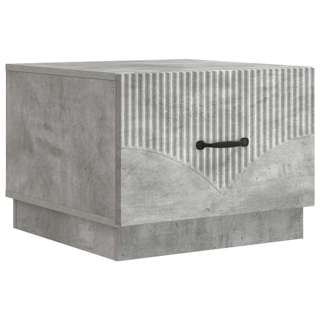 Tavolino da salotto con cassetto Grigio Cemento 49 x 50 x 37 cm