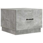 Tavolino da salotto con cassetto Grigio Cemento 49 x 50 x 37 cm