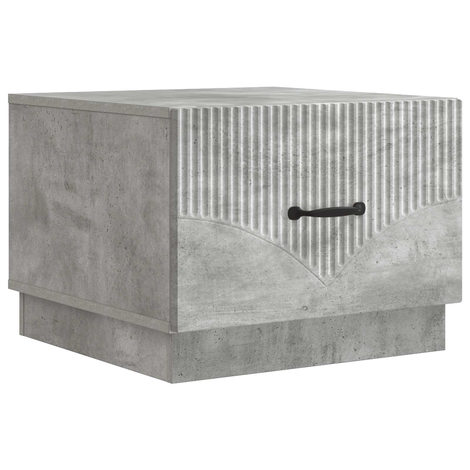 Tavolino da salotto con cassetto Grigio Cemento 49 x 50 x 37 cm