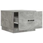 Tavolino da salotto con cassetto Grigio Cemento 49 x 50 x 37 cm