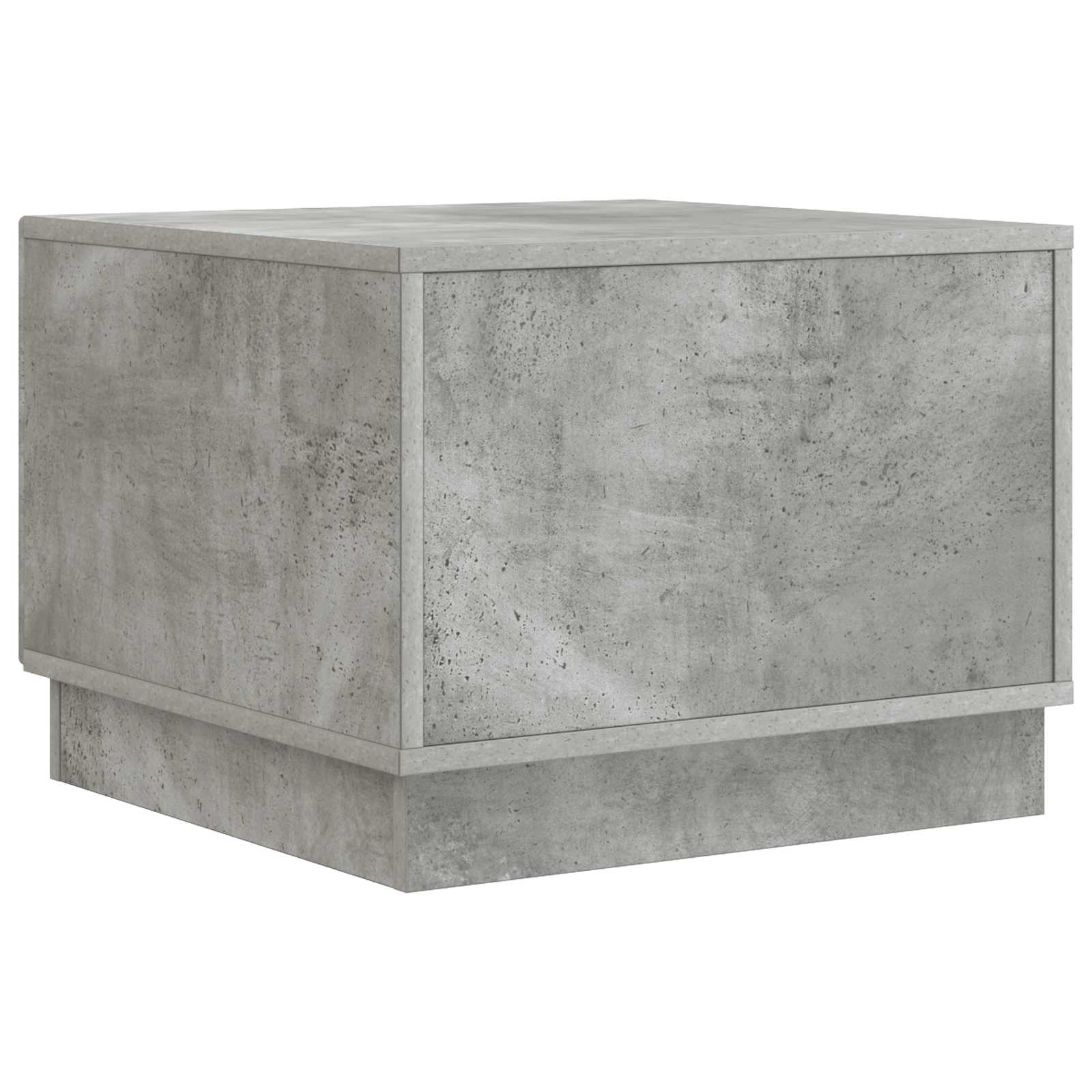 Tavolino da salotto con cassetto Grigio Cemento 49 x 50 x 37 cm