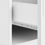 Tavolino da salotto con cassetto Bianco Lucido 49 x 50 x 37 cm