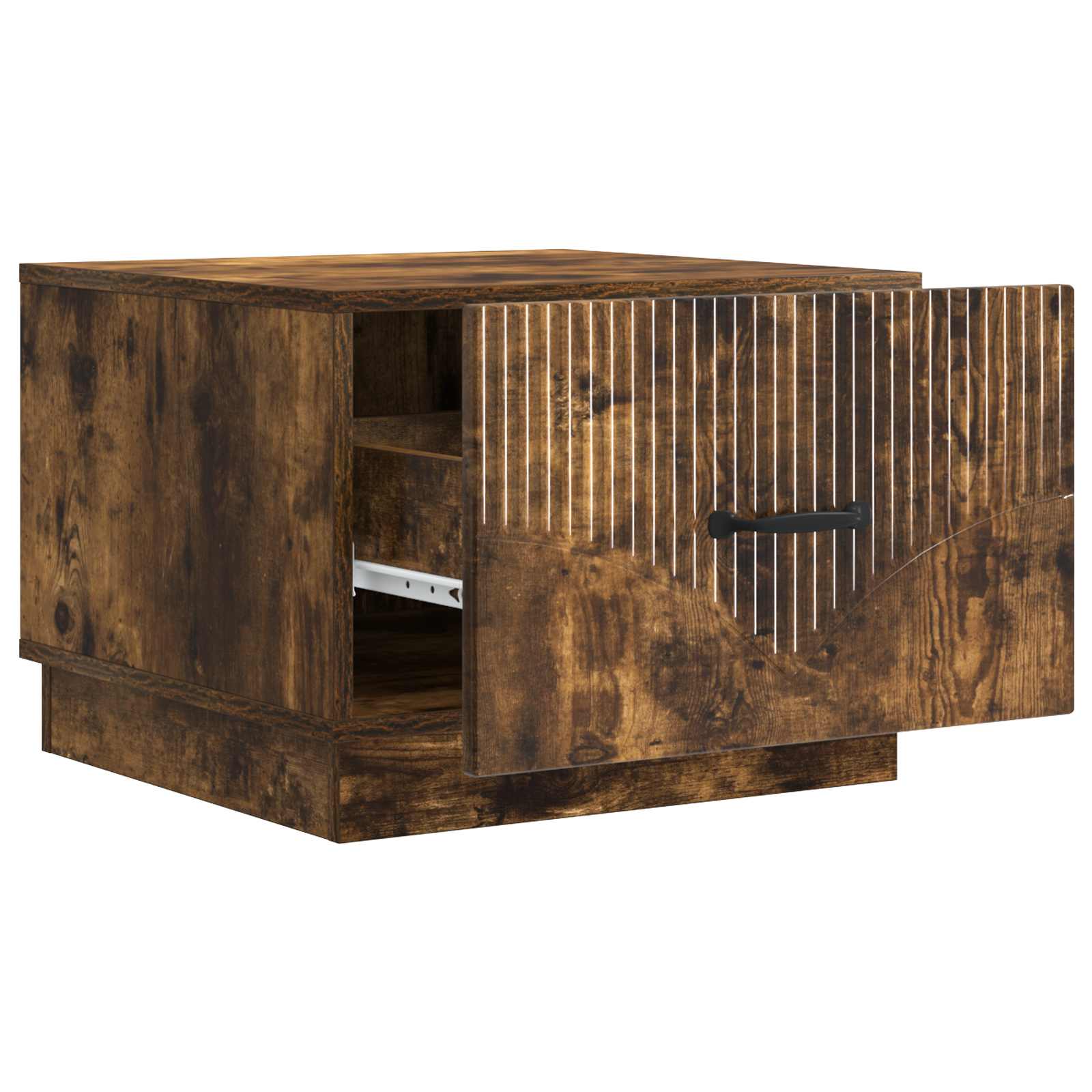 Tavolino da salotto con cassetto Rovere Fumo 49 x 50 x 37 cm