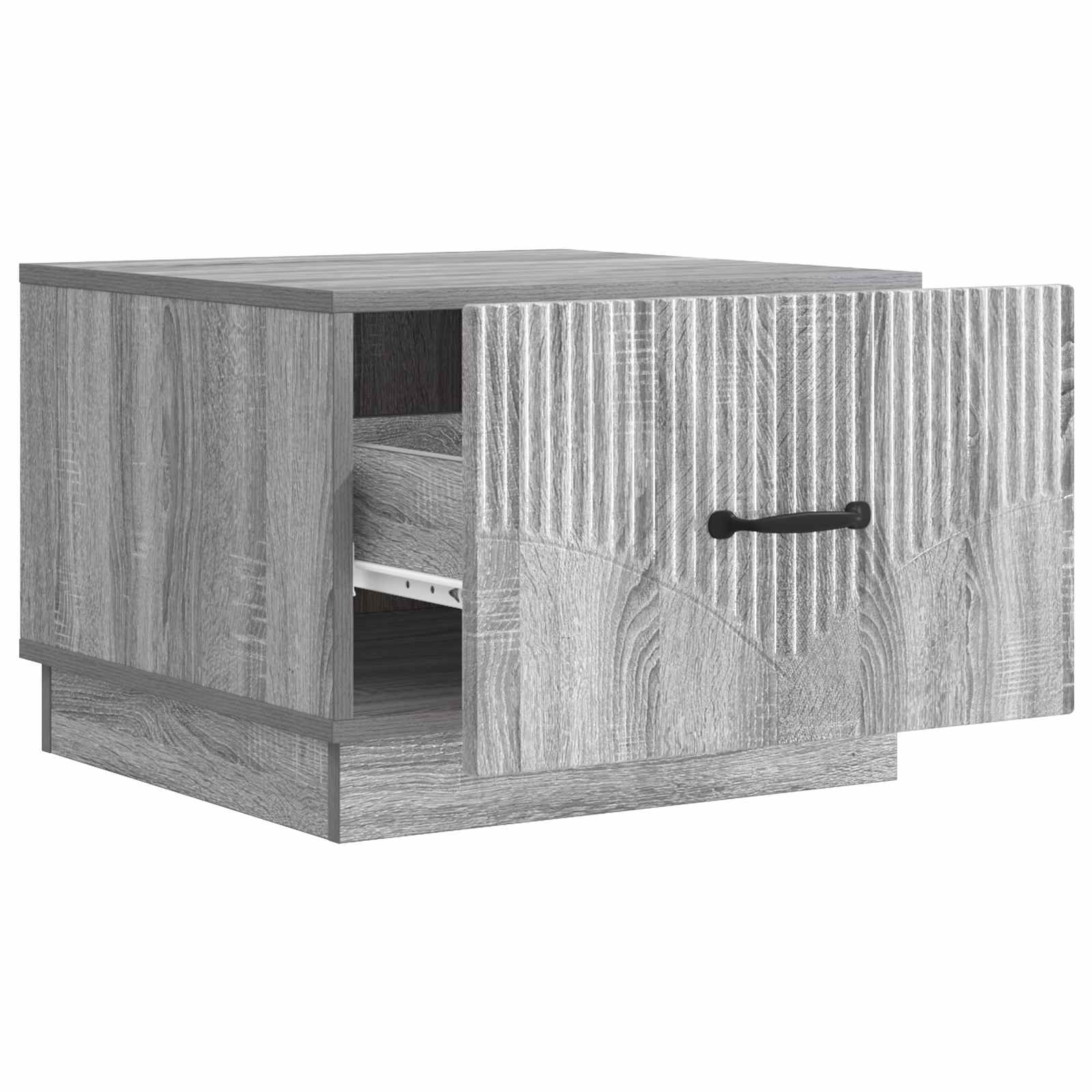 Tavolino da salotto con cassetto Grigio Sonoma 49 x 50 x 37 cm