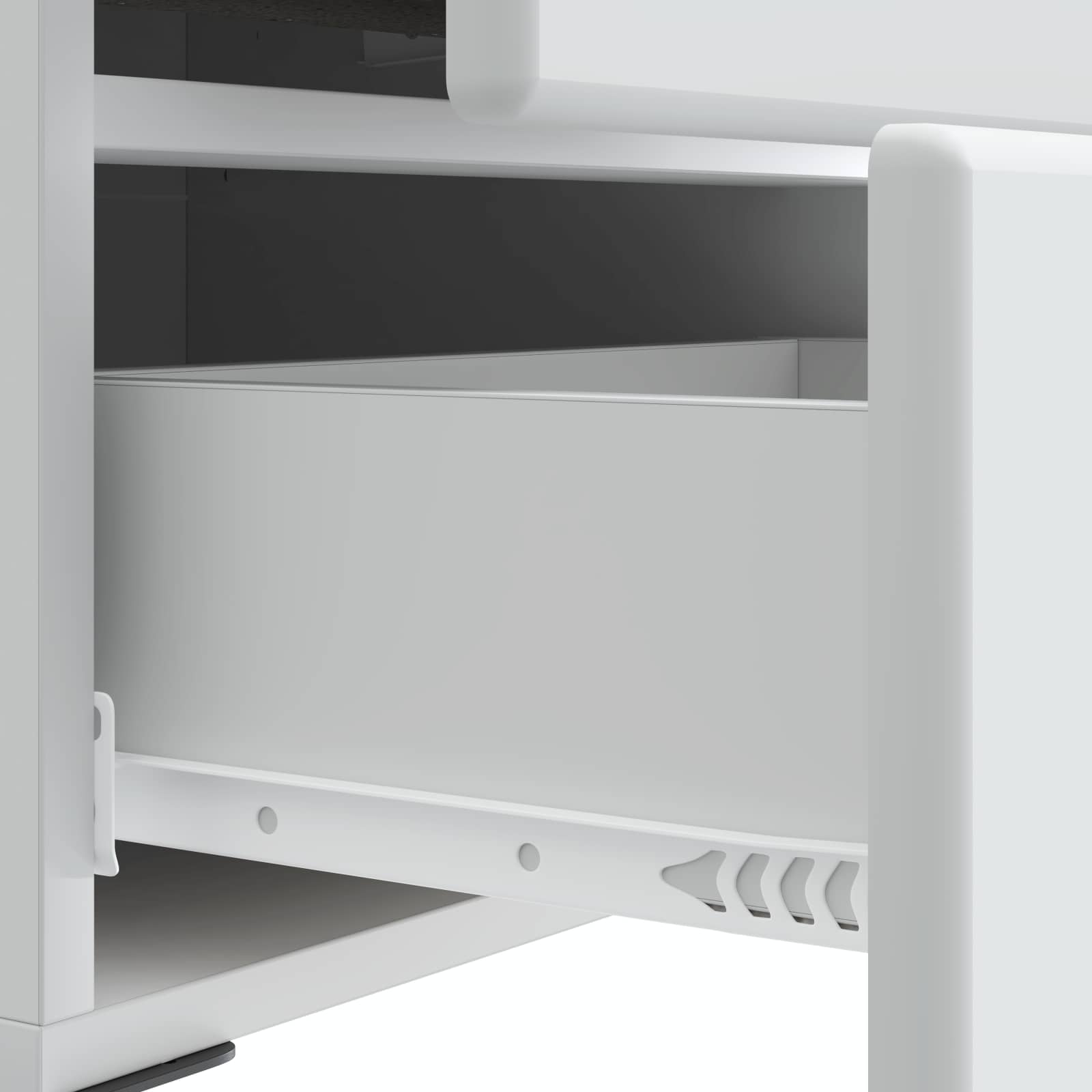 Armadio da Notte con cassetto 2 pcs Bianco 43 x 34,5 x 47,5 cm