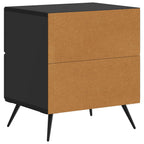 Armadio da Notte Nero 43 x 34,5 x 47,5 cm Legno ingegnerizzato