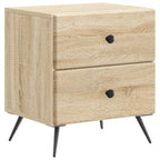 Armadio da Notte 2 pcs Rovere Sonoma 43 x 34,5 x 47,5 cm