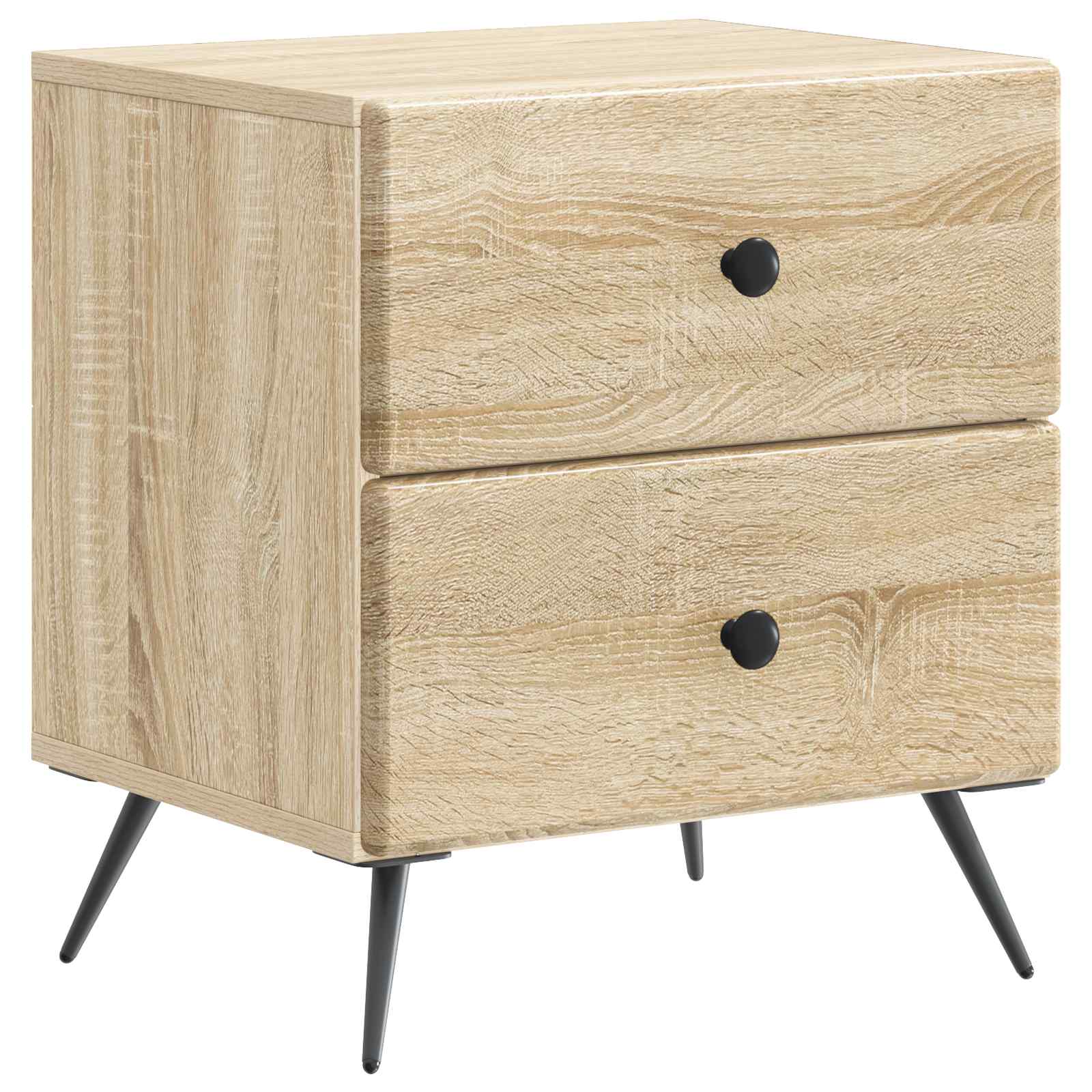 Armadio da Notte 2 pcs Rovere Sonoma 43 x 34,5 x 47,5 cm