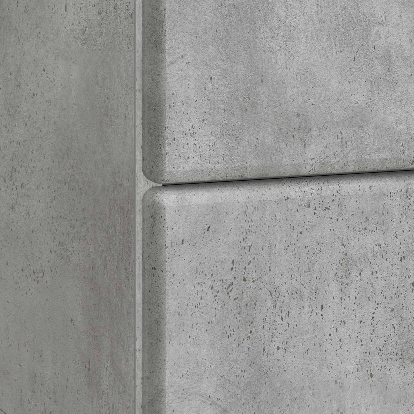 Armadio da Notte Grigio Cemento 43 x 34,5 x 47,5 cm