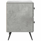Armadio da Notte Grigio Cemento 43 x 34,5 x 47,5 cm