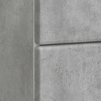 Armadio da Notte 2 pcs Grigio Cemento 43 x 34,5 x 47,5 cm