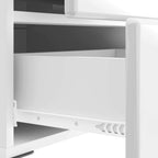 Armadio da Notte 2 pcs Bianco Lucido 43 x 34,5 x 47,5 cm