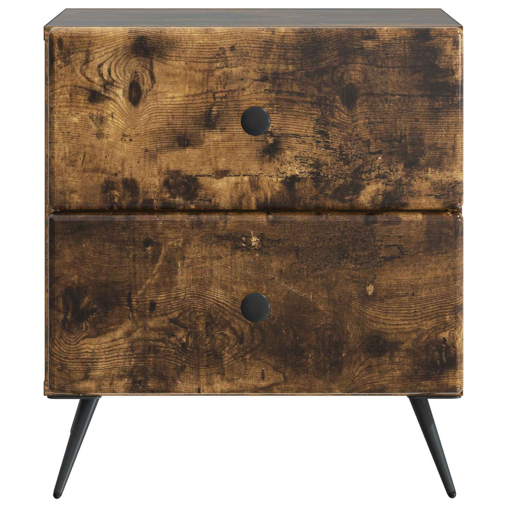 Armadio da Notte con cassetto Rovere Fumo 43 x 34,5 x 47,5 cm